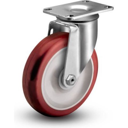 COLSON ¬Æ 2 Series Swivel Plate Caster - Poly on Polyolefin 3-1/2" Dia. 250 Lb. 2.03256.91